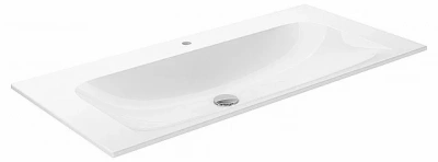 Тумба с раковиной KEUCO STAGELINE 32872970100 100 без отверстий под смеситель, вулканит матовый