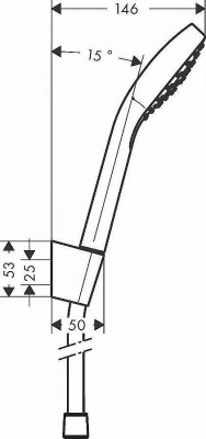 Душевая гарнитура Hansgrohe Croma Select E 1jet 26412400