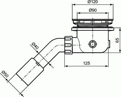 Сифон для поддонов Ideal Standard Multisuite T8520AA