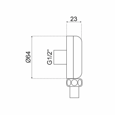 Подключение для шланга Webert AC1016065 бронза