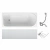 Ванна акриловая AM.PM Sense W75A-150-070W-KL 150х70