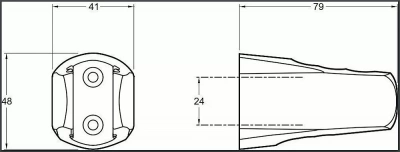 Держатель ручного душа Jacob Delafon ABS E75075-CP