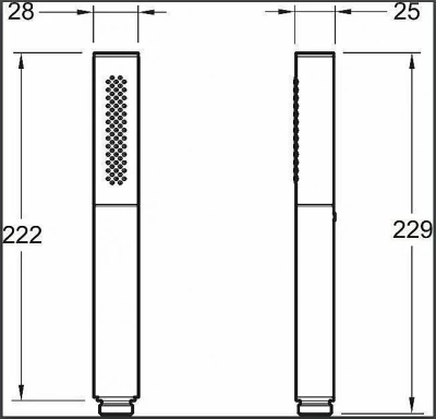 Душевая лейка Jacob Delafon SHIFT ELLIPSE E10257-CP