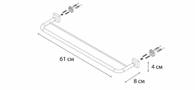 Полотенцедержатель FIXSEN KVADRO FX-61302