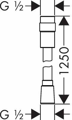 Душевой шланг Hansgrohe Isiflex 125 28249000