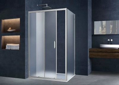 Душевой уголок Vincea ALPHA VSR-3AL 130x90 хром/текстурное