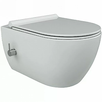 Унитаз Boheme Bianca 963-2-WM белый матовый, безободковый, с функцией биде