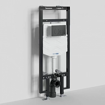 Инсталляция для унитаза WasserKraft Dinkel 58TLT.010.ME.MB02 с черной матовой кнопкой