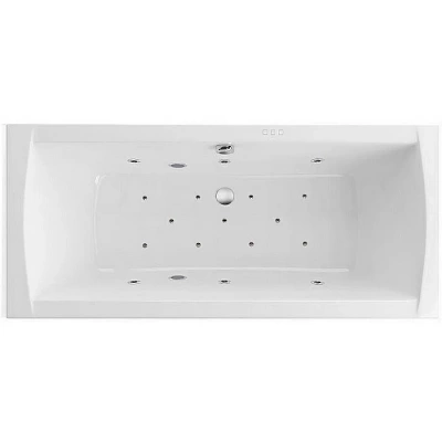 Ванна акриловая Excellent Aquaria Lux Slim RELAX WAEX.AQU18S.RELAX.CR 180x80 белая с гидромассажем