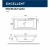 Ванна акриловая EXCELLENT Pryzmat Slim SMART WAEX.PRY17S.SMART.GL 170x75 белая с гидромассажем