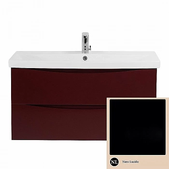 Тумба с раковиной BelBagno MARINO-CER 2C SO 100 Nero Lucido