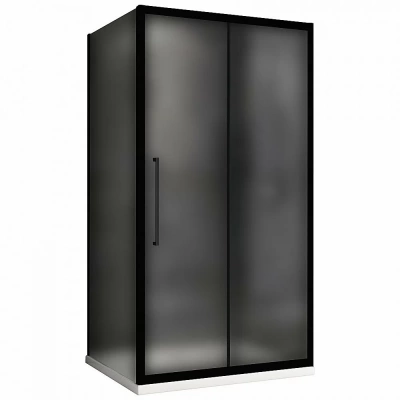 Душевой уголок ABBER Schwarzer Diamant AG30170BMH-S70BM 170х70 стекло матовое/профиль черный