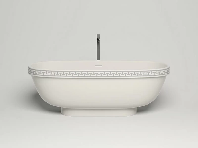 Ванна Salini Greca Meander S-Stone 103021MRH 180x80 белая/снаружи RAL матовая