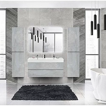 Тумба с раковиной Cezares MOLVENO 46 MOLVENO 46-120-2C-SO-2-BG 120 Bianco Ghiaccio