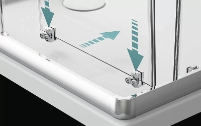 Душевой уголок Radaway Premium Plus DWJ+S 120х70 стекло коричневое/профиль хром