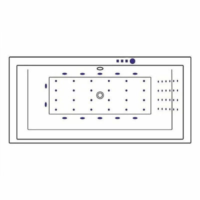Ванна акриловая EXCELLENT Crown Grand NANO WAEX.CRG19.NANO.CR 190x90 белая с гидромассажем