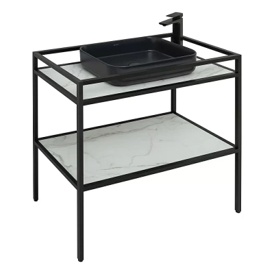 Консоль с раковиной Allen Brau Liberty 90 1.33004.BB черная