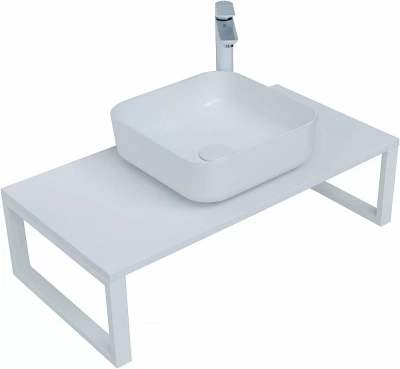 Столешница для раковины Aquanet Арт 90 белый матовый