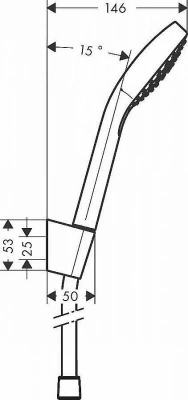 Душевая гарнитура Hansgrohe Croma Select S Vario 26411400