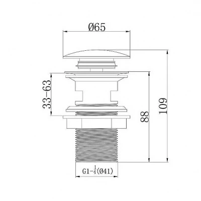 Смеситель для биде Caprigo ADRIA–Uno 02-533-VOT
