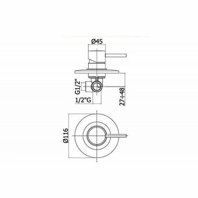 Смеситель для душа Paffoni LIGHT LIG011NO