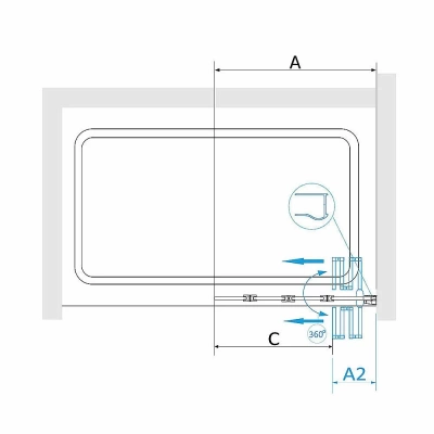 Душевая система RGW Shower Panels SP-6143-01 50140801-01 хром