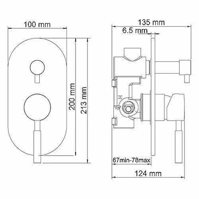Смеситель для душа WasserKRAFT Main 4141