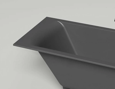Ванна Salini Cascata KIT S-Sense 104313GRF 170x75 белая/полностью RAL глянцевая