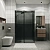 Душевой уголок Grossman Classic 120.K33.04.1070.21.10 100x70 профиль черный матовый/стекло тонированное