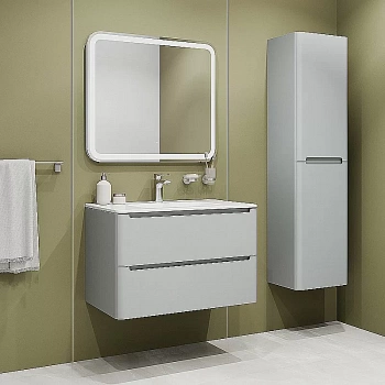 Тумба с раковиной Iddis Edifice 80 EDI80L0I95K светло-серая