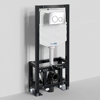 Инсталляция для унитаза WasserKraft Dill 61TLT.010.ME.CH02 с кнопкой хром