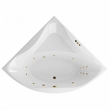 Ванна акриловая EXCELLENT Glamour SMART WAEX.GLA15.SMART.GL 150x150 белая с гидромассажем