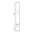 Пенал Pestan Vision 35 VSN000P орех/белый Пенал Pestan Vision 35 VSN000P орех/белый