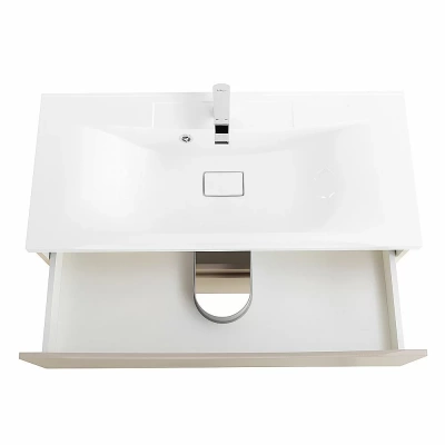 Тумба с раковиной Belbagno MARINO 80 2C-SO/BB800/450-LV-MR-PR Crema Opaco