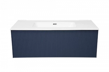 Тумба с раковиной LA FENICE TERRA Blu Grigio 100 синяя