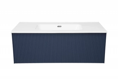 Тумба с раковиной LA FENICE TERRA Blu Grigio 100 синяя