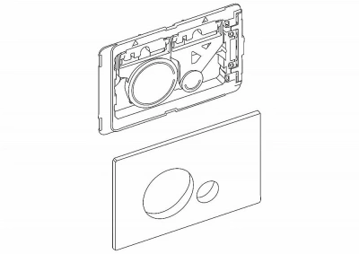 Кнопка для инсталляции BelBagno SFERA BB014-SR-BIANCO