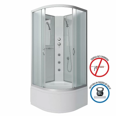 Душевая кабина Niagara Classic NG-2309-14BKG 100х100 с гидромассажем