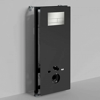 Инсталляция для унитаза WasserKraft Abens 20TLT.010.ME.BL.BN04 с кнопкой никель