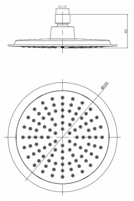 Верхний душ Lemark LM8033C