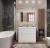 Тумба с раковиной BelBagno KRAFT PIA 100 белая матовая