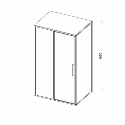 Душевой уголок Vincea Slim VSR-4SLP9012CLB 120х90 стекло прозрачное/профиль черный
