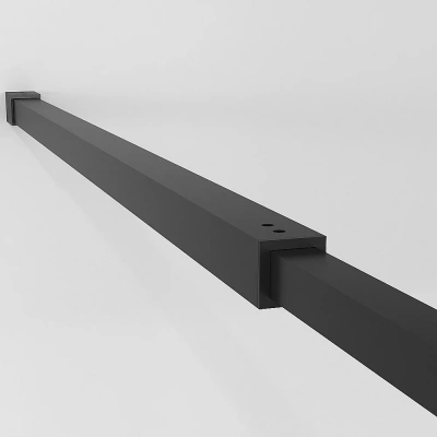 Душевое ограждение Niagara Nova NG-688-10BLACK 100 прозрачное с рисунком/профиль черный матовый