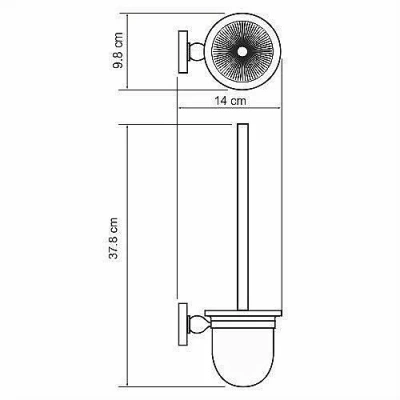 Ёршик для туалета WasserKRAFT Diemel K-2227