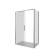 Душевой уголок Good Door Antares WTW+SP 130х100 стекло прозрачное/профиль хром