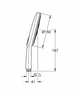 Душевая лейка Grohe Rainshower SmartActive 26554LS0