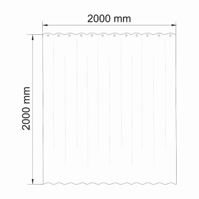 Текстильная шторка для ванны WasserKRAFT Oder SC-30502