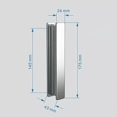 Душевой уголок ABBER Sonnenstrand AG07100-S85 100x85 стекло прозрачное/профиль хром