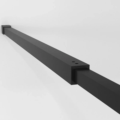 Душевое ограждение Niagara Nova NG-686-90BLACK 90 прозрачное с рисунком/профиль черный матовый