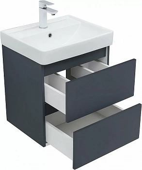 Тумба с раковиной Aquanet Вега 2.0 337946/301802 50 маренго